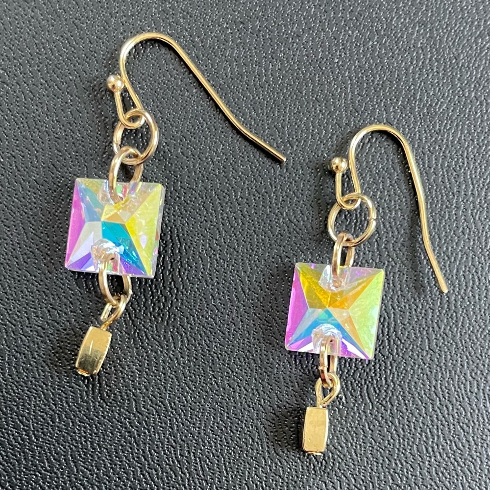 Crystal Rhinestone Earrings - Picture 3 of 5